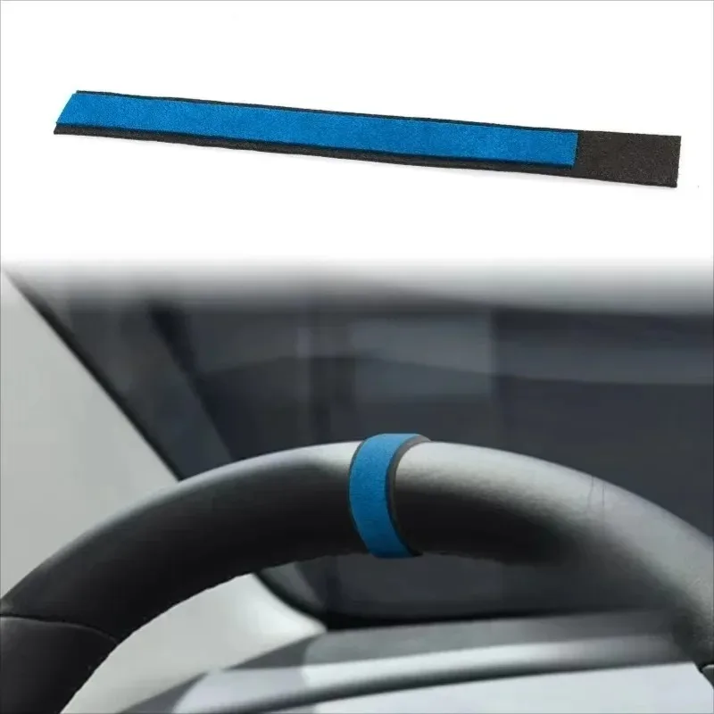Alcantara Car Steering Wheel Top Marker for Tesla Model Y Model 3 X S Center Line Red Marking Super Suede Decoration Accessories