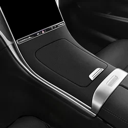 Genuine Leather Central Control Panel Patch Cover for Mercedes-Benz C W206, GLC X253 2022 2023 2024 Interior Protective Pad