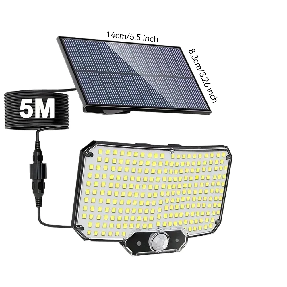 Solar Lights Outdoor LEDs Solar Security Lights Outdoor Garden Motion Sensor 3 Modes Waterproof Split Solar Flood Wall Lights image 5