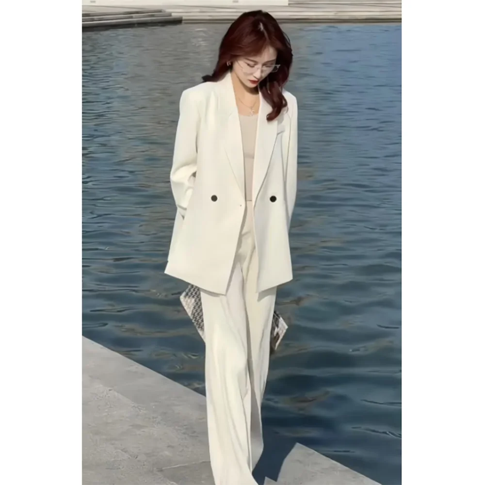 Elegant Women Suit 3 Piece Jacket Vest Pants Double Breasted Female Blazer Slim Fit Luxury High Quality Office Lady Clothing