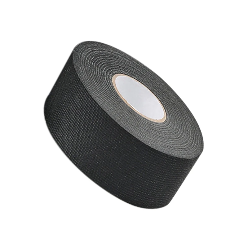 Black Car Flannel Tape Flame Retardant Insulating Adhesive Tape Velvet Harness Tape 9/15Mmx25m