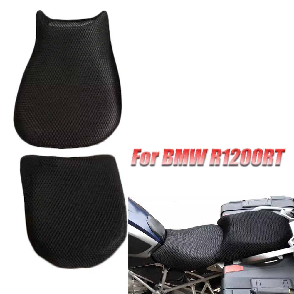 Motorcycle Front Rear 3D Mesh Seat Cover Heat Insulation Seat Cushion Waterproof For BMW R1200RT R 1200 RT 