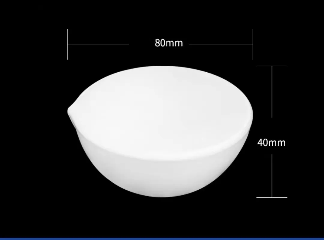 

50ml multi-purpose Ceramic grinding bowl Chemical experimental apparatus Porcelain mortar for Chemical laboratory 2pcs