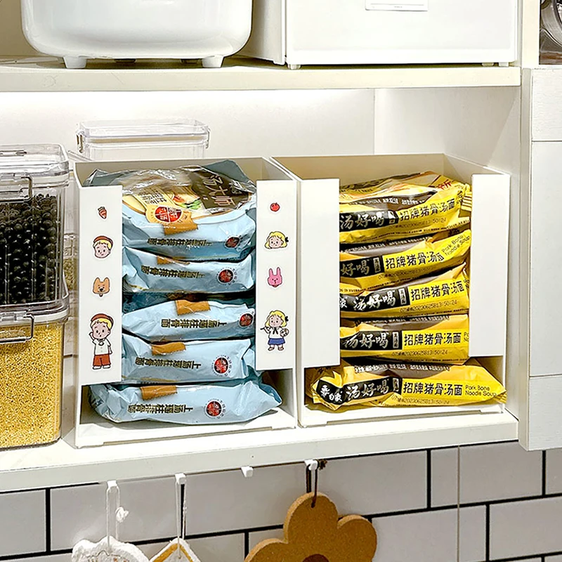 Korea Ramen Storage Box Kitchen Instant Noodle Cup Tissue Storage Bins Facial Mask Storage Box Multi-function Tabletop Organizer