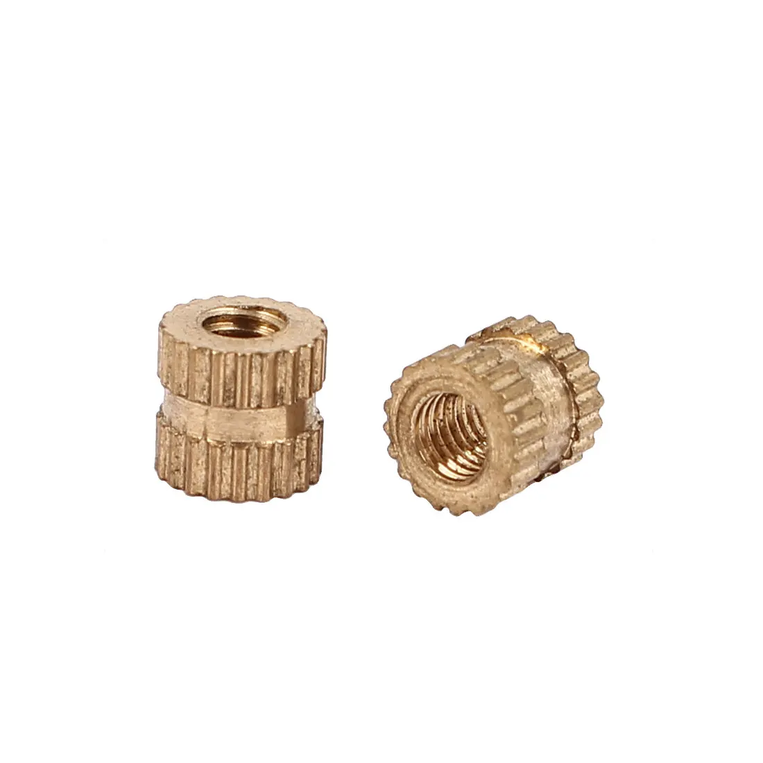 Uxcell Gekartelde Inzetmoeren-100 Stuks M3 X 0.5Mm Vrouwelijke Draad Messing Schroefdraad Invoegmoeren Voor 3D-printer