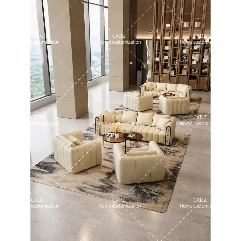 Modern Luxury Sofa for Hotel Lobby VIP Room Club Cafe Reception Area Office Negotiation Lounge Furniture Comfortable Seating