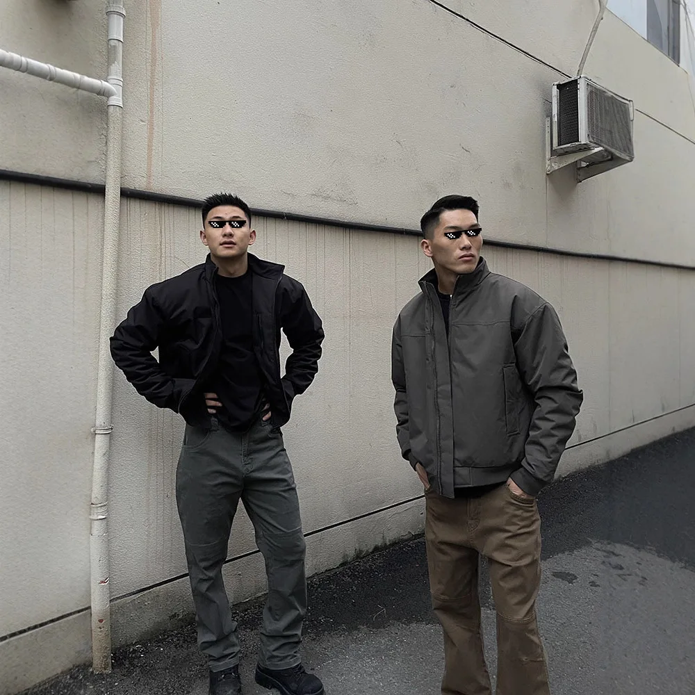 Three-Proof Flight Men's American-Style Jacket, Thickened And Warm Cotton Coat, Loose Fit