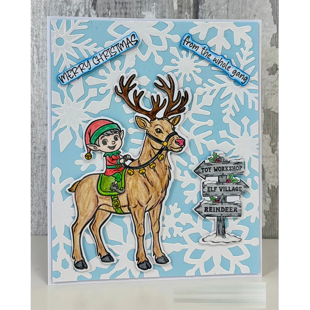 Santa's Workshop Toys Die Set Metal Cutting Dies Clear Stamps DIY Handmade Scrapbooking Birthday Greeting Card Making 2026 New - view 2