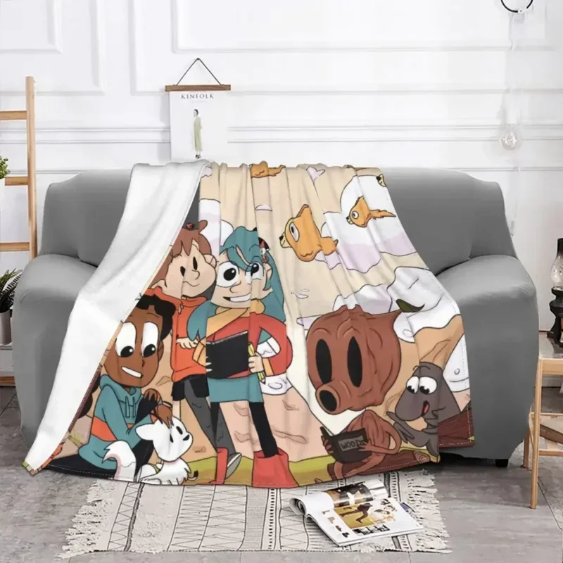 

Hilda Frida Дэвид Мультфильм Serien Decke Flanell Dekoration niedlichen tragbaren Homeembali decke