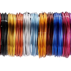 0.6-3mm Anadized Round Aluminum Wire 0.6-3mm Versatile Painted Aluminium Metal Soft Wire for DIY Jewelry Findings Making