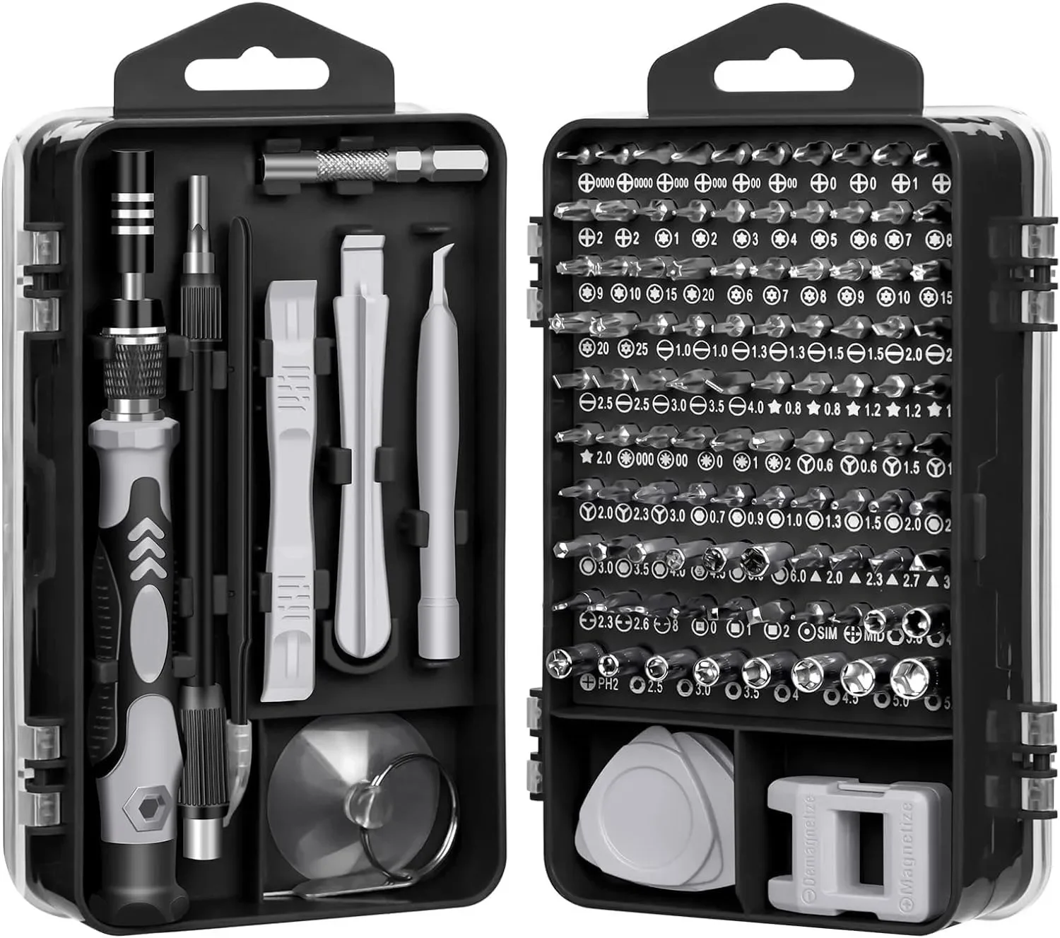 

Precision Screwdriver Set 115 in 1 Electronic Repair Hand Tools Micro Magnetic Drill Bits for iPhone PC Mac DIY Game Console