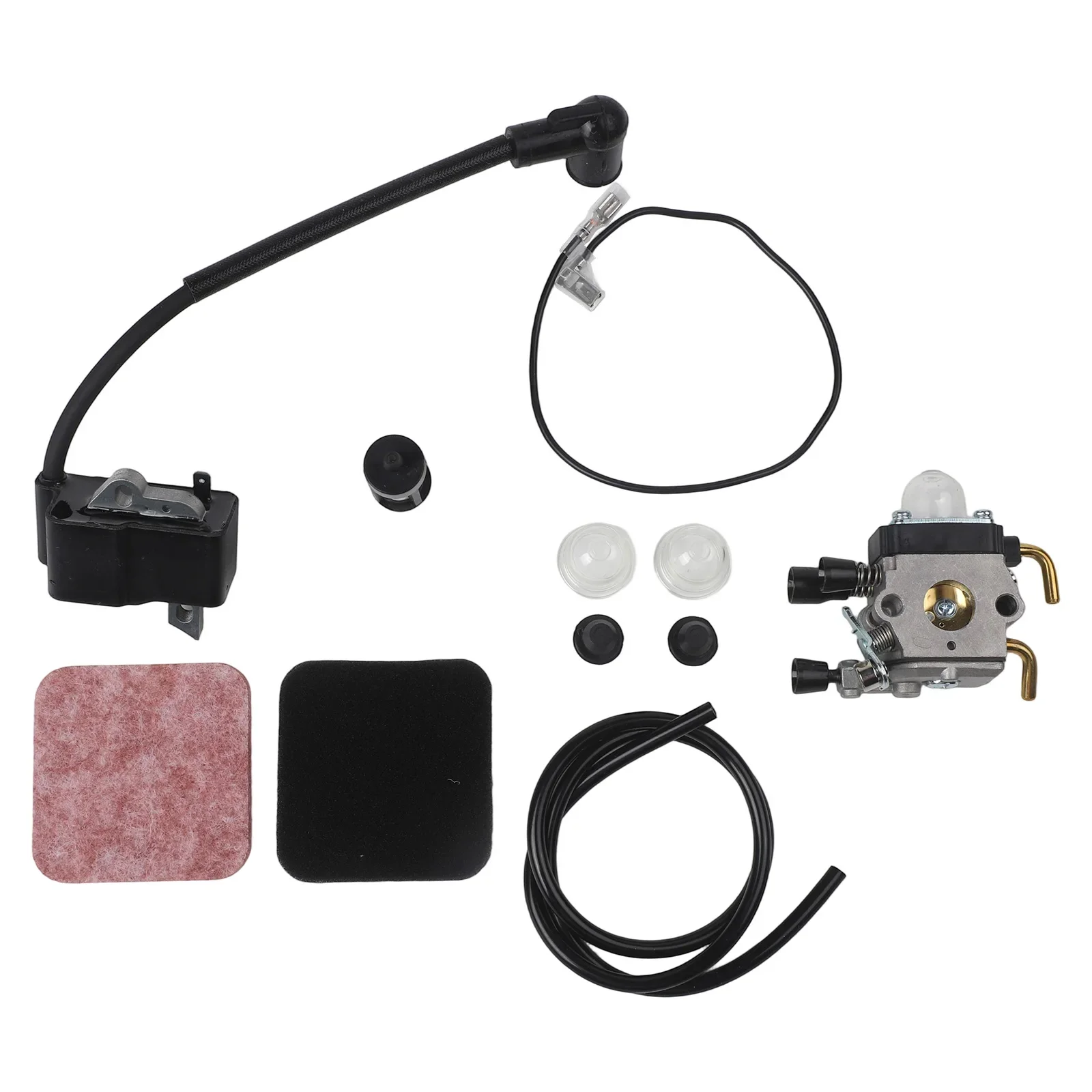 Engine Repair 10 Pieces Carburetor Set Comprehensive Ignition Coil Kit Easy Installation Comprehensive Kit Easy Installation