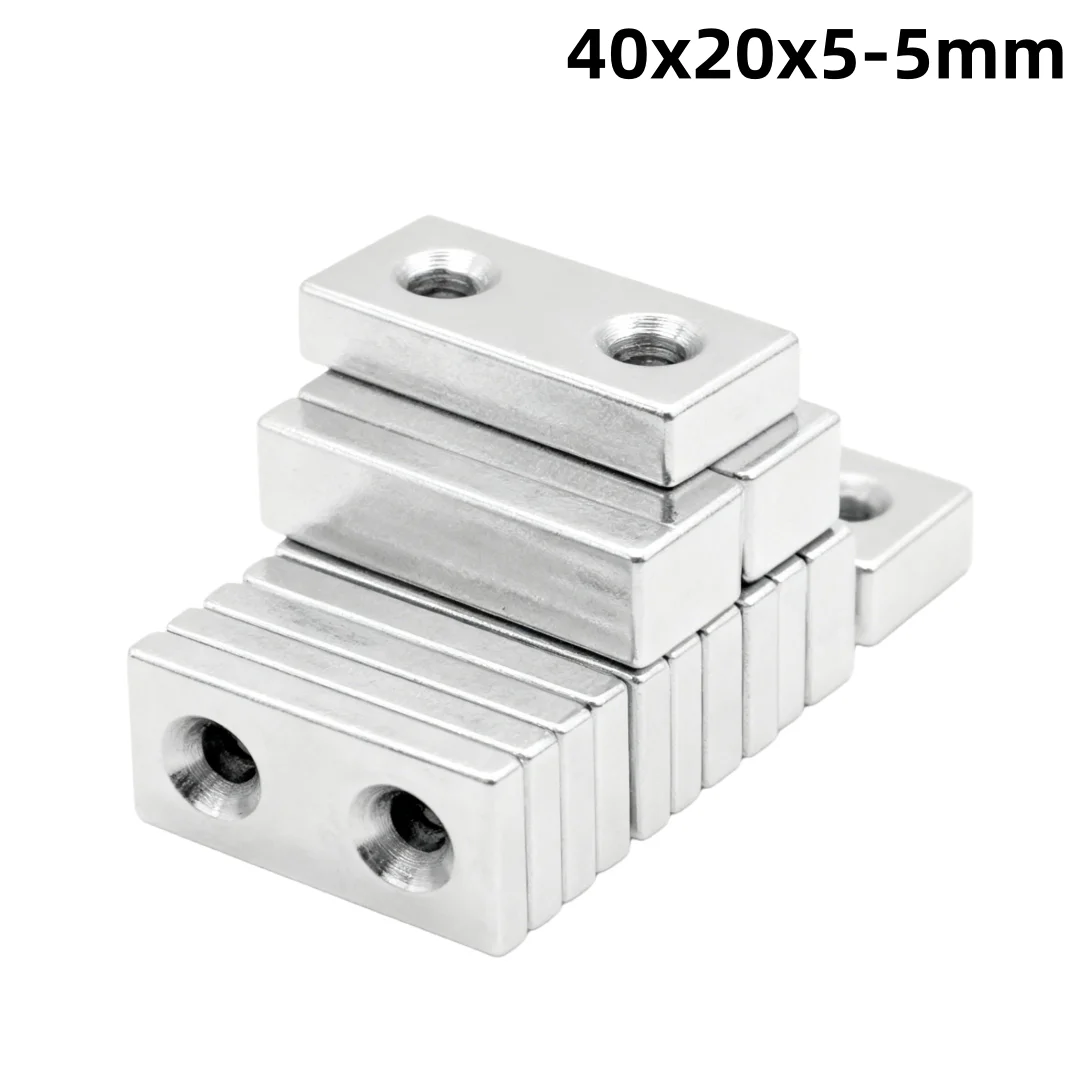 40x20x5-5mm Sheet Powerful Magnets 40*20*5-5 Strong Block Magnets For Fridge DIY Building Scientific Craft Education 40x20x5-5