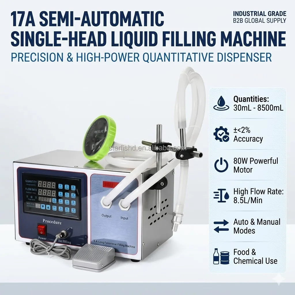 GFK17C High Precision Small Portable Liquid Filling Machine Automatic Continuous Diaphragm Pump For Perfume Beverage Cosmetic