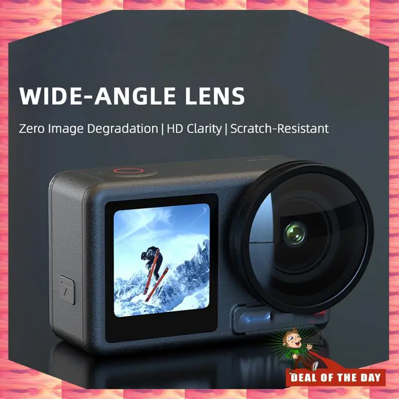 24-Hour Delivery Wide-Angle Lens For Action 5Pro Filter For Action5pro External Wide-Angle Lens To Expand Viewing Angle