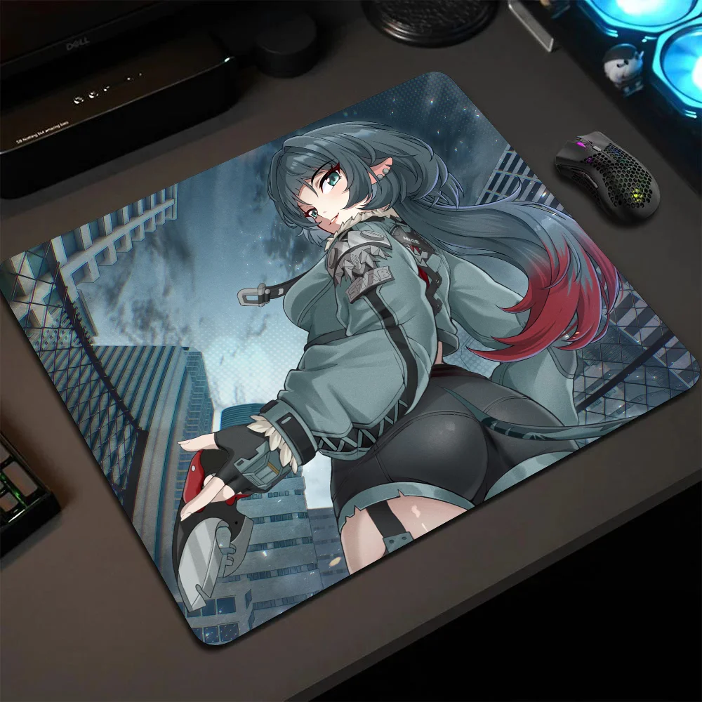 Jane Doe Zenless Zone Zero Game Mousepad Small LockEdge Mouse Pad For Gamers Computer Desk Pad Rectangular Anti-slip Rubber