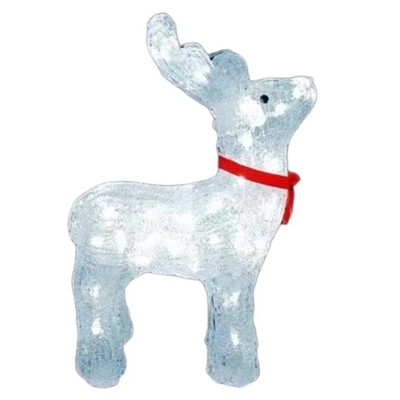 NEW HOT in Stock-Acrylic Christmas Deer Ornament, Sculpture Chen Modeling Decoration For Shopping Mall& Holiday Display