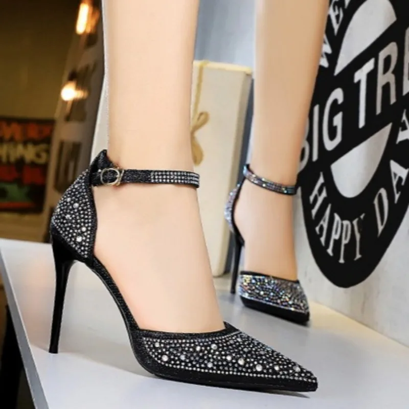 

Fashion Designer Womens Shoes Exquisite Rhinestone High Heeled Sandals for Woman Luxury Banquet Wedding Shoes Sandalias De Mujer