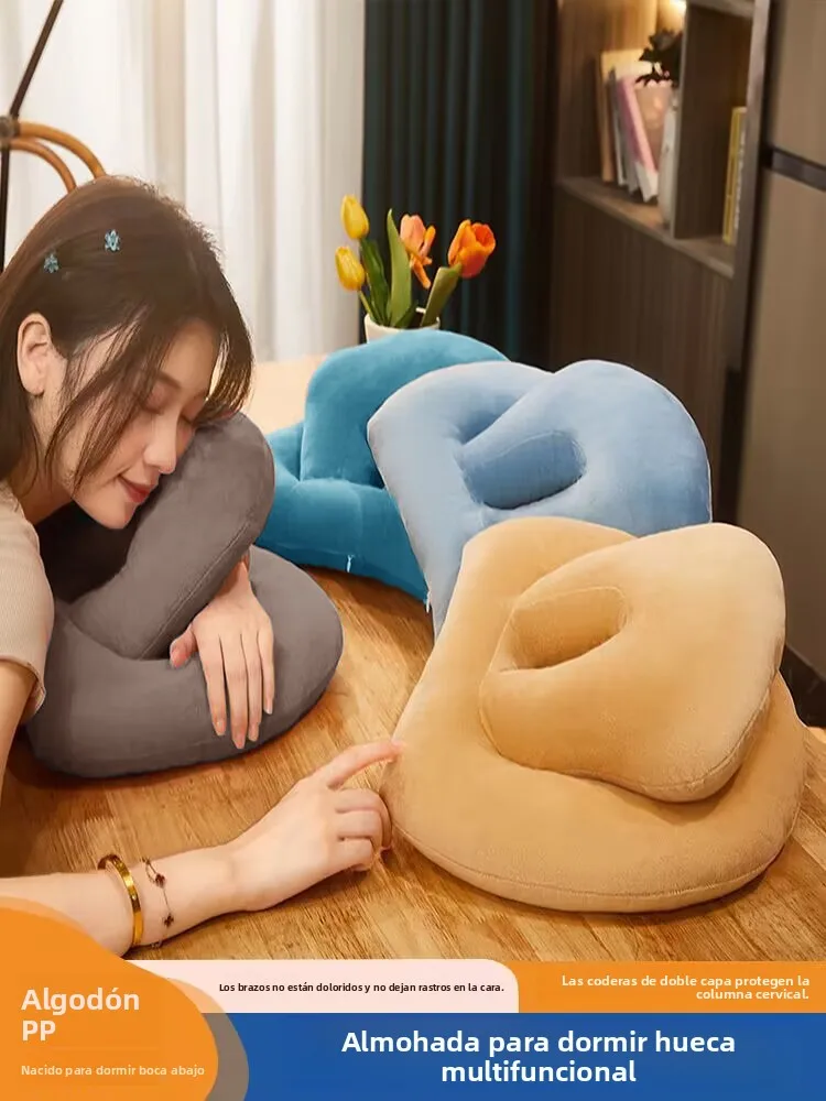 Almohada para la siesta en la oficina, almohada de espuma viscoelástica, almohada para la siesta en el aula para estudiantes,...