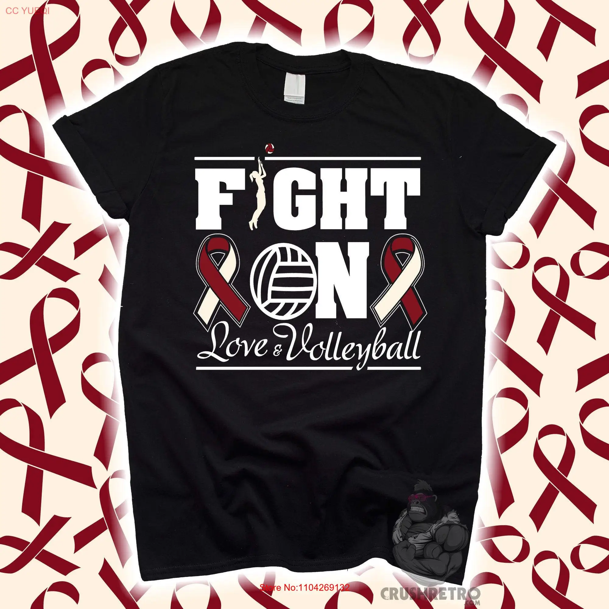 تي شيرت للتوعية بسرطان الرأس والرقبة من أجل Shirtn Kids SweaT Family Survivor Ribbon بأكمام طويلة أو قصيرة #1