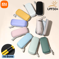 Xiaomi UPF50+ Mini Compact Pocket Umbrella for Women Light 5 Folding Sun Protection Sion Sun and Rain Small Card Bag Umbrellas