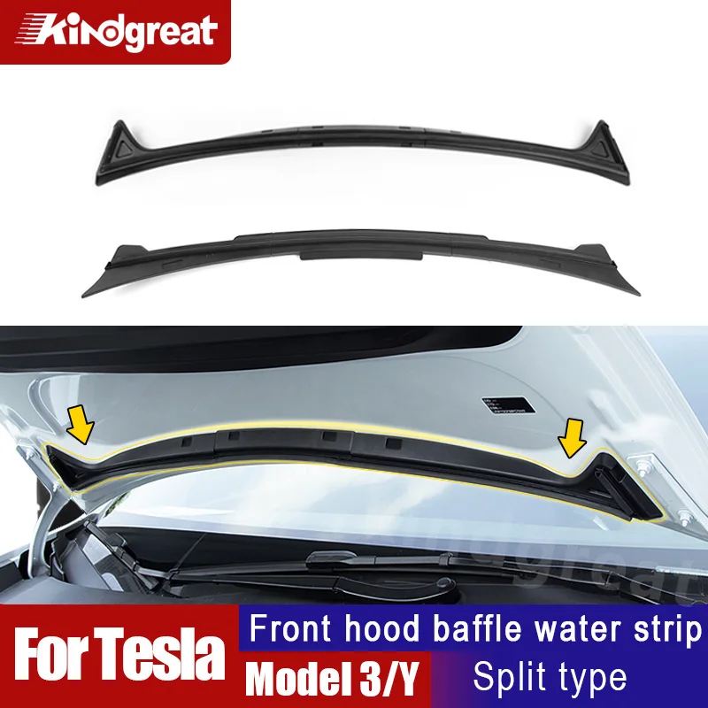 

Front Waterproof Chassis Cover Water Strip For 17-23 Tesla Model 3 Y Air inlet protective cover modification accessories