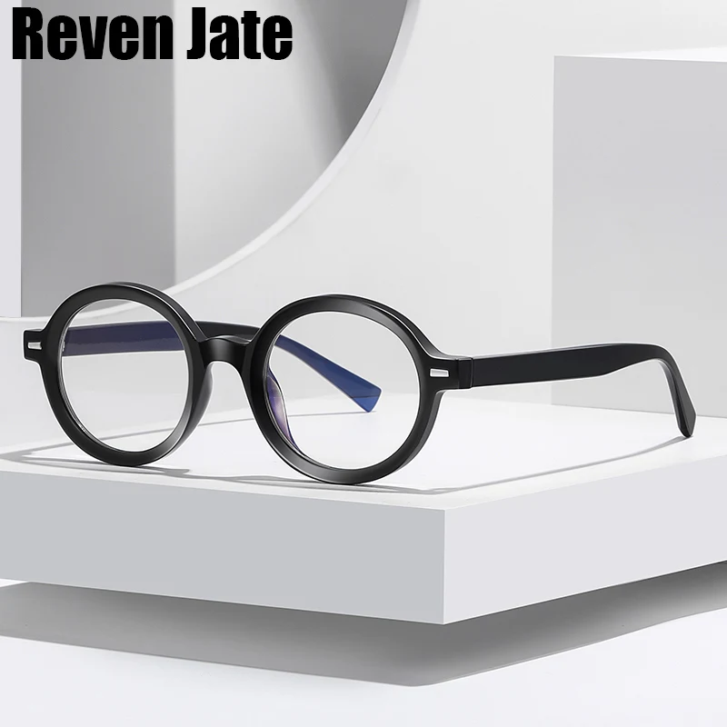 

Reven Jate 2092 TR90 Oval Glasses Frame Men Women Vintage Prescription Eyeglasses Myopia Optical Spectacles Anti Blue Ray