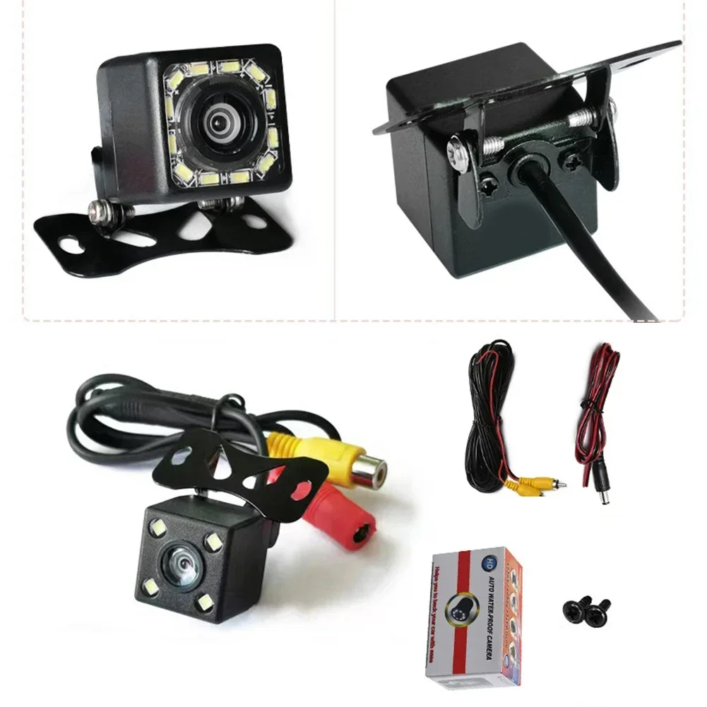 HD Waterproof Car Rear View Camera Adjustment 170° Wide Angle CCD 12 LED Night Visions Backup Reversing Parking Image Cameras