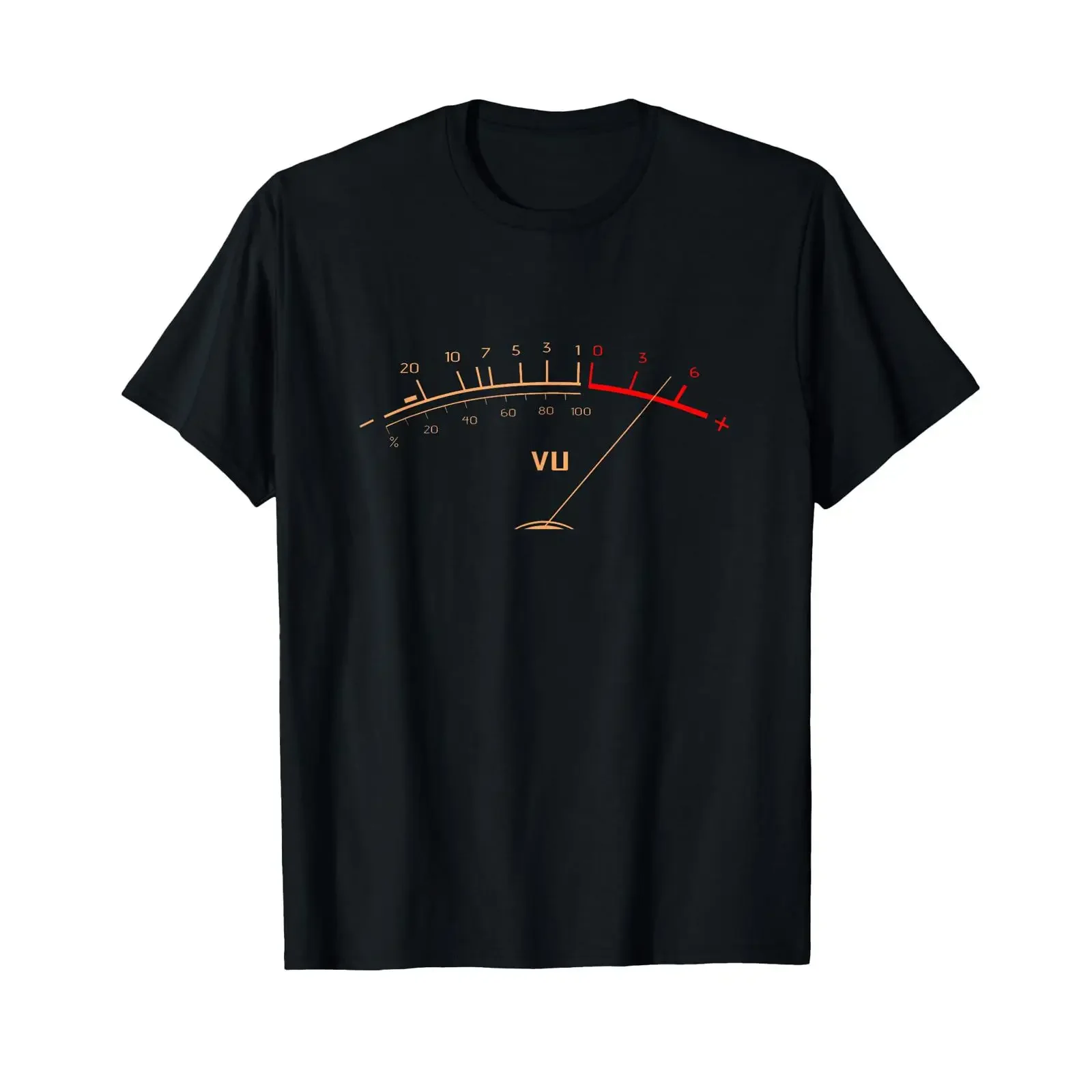Vintage Audio Engineer Recording Studio Volume VU Meter T Shirt vintage Washed Stylish fashion Soft Versatile Slightly