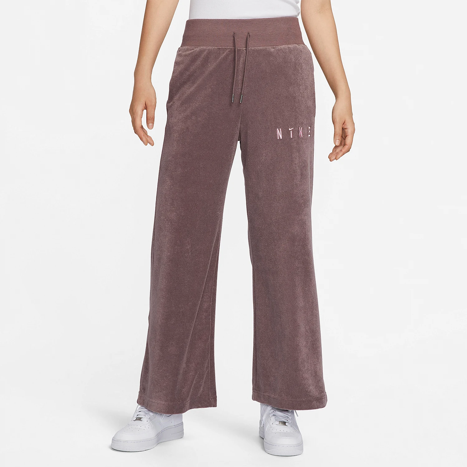 

Nike Genuine Winter New Women's High-waist Casual Wide-leg Knitted Sport Pants FV4011-257