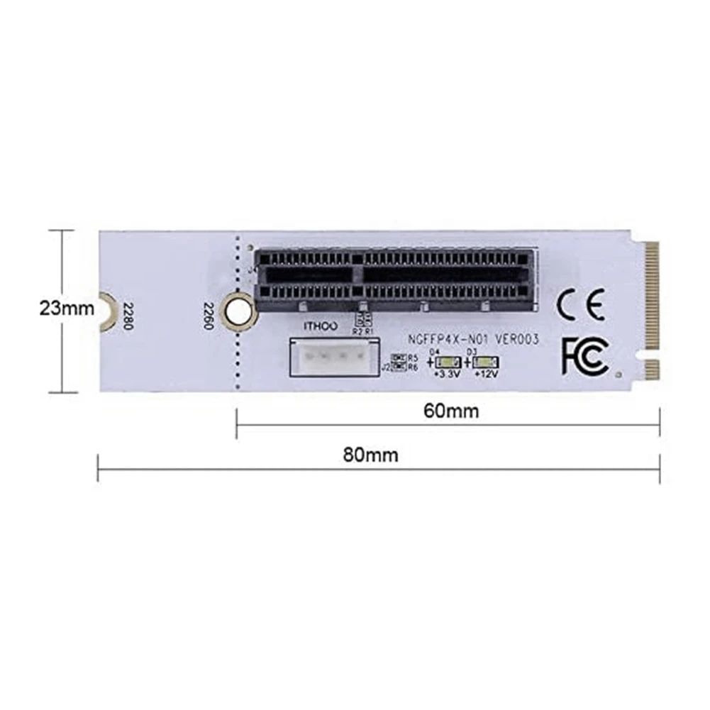 COTS-tPCIe 1 to 4 PCI Express 16X Slots Riser Card Combo for Bitcoin Mining Miner BTC