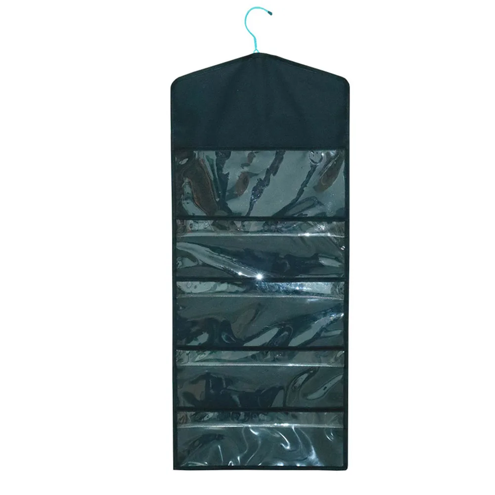 

Multiple Pockets Organizer Double Sided Storage Bag Home Clutter Reduction Compact Storage Solution Storage Bag