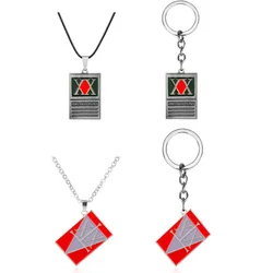 New Anime Hunter x Hunter Keychain License Card Metal Badge Pendant Key Chain Holder Men Gift Jewelry Choker Chaveiro Pendant