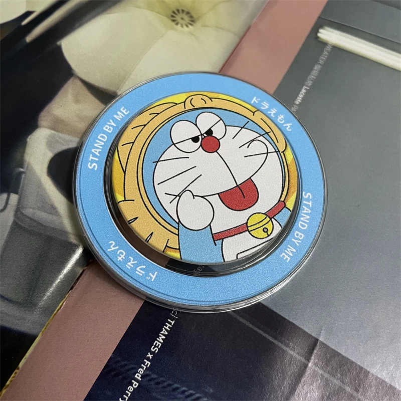 Cartoon and funny Doraemon airbag retractable magnetic bracket Huawei Apple Pada MagSafe universal Instagram couple