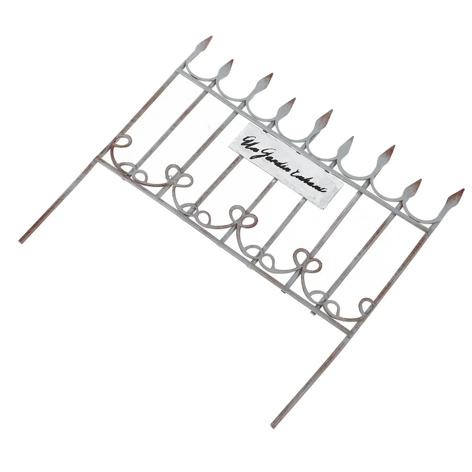

Iron Mini Fence for Micro Landscape Gardening Decor Durable Smooth Realistic Miniature Garden Fence Accessories