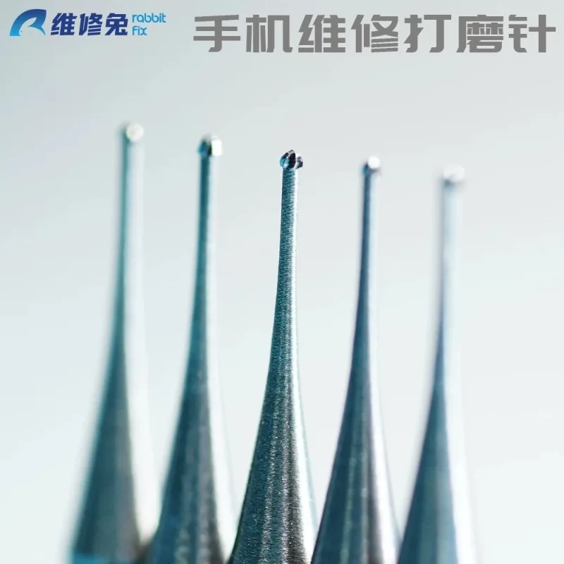 Aguja de pulido Rabbitfix de 0.3 mm/0.4 mm, aguja de bola ultra fina de alta dureza de 2.35 mm, herramienta de grabado para reparación de teléfonos móviles 4