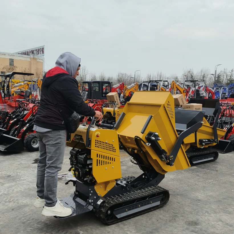 CE EPA Euro5 Certificate Chinese Best Price Diesel Petrol Mini Dumper Truck Warking Behind Mini Dumper Small TractorFor Sale