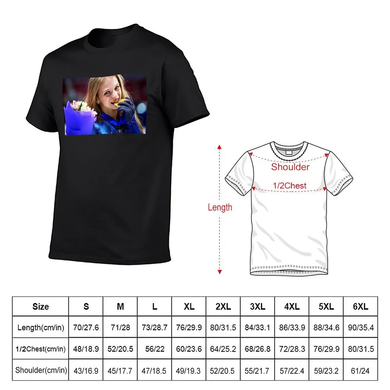 Alexandra Trusova -Figure Skater Medalist T-Shirt shirts graphic summer tops black t-shirts for men