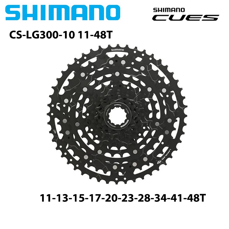 SHIMANO Cues 9S 10S 11 Speed LINKGLIDE Cassette for MTB Mountain Bike LG300 LG400 11-36T 39T 41T 43T 45T LG700 11-50T Original