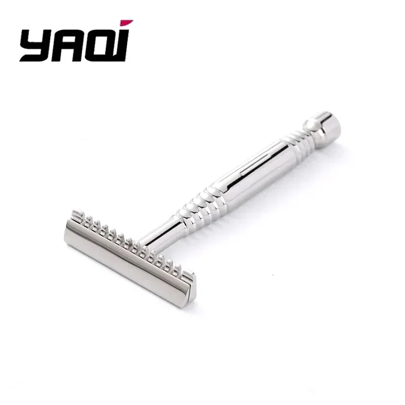 YAQI Romulus Open Comb 316 Stainless Steel Polished AC Blade Single-edged Safety Razor Beard Shaver Mens Shaving Men