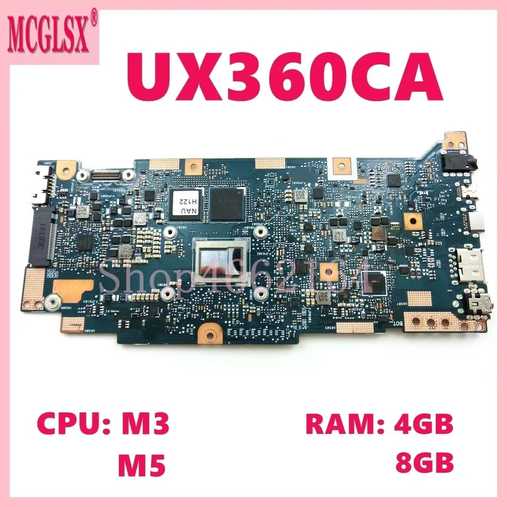 UX360CA with M3-6Y30 M5-6Y54 M3-7Y30 M5-7Y54 CPU 4GB/8GB RAM Mainboard For ASUS UX360C UX360CA UX360CAK Laptop Motherboard