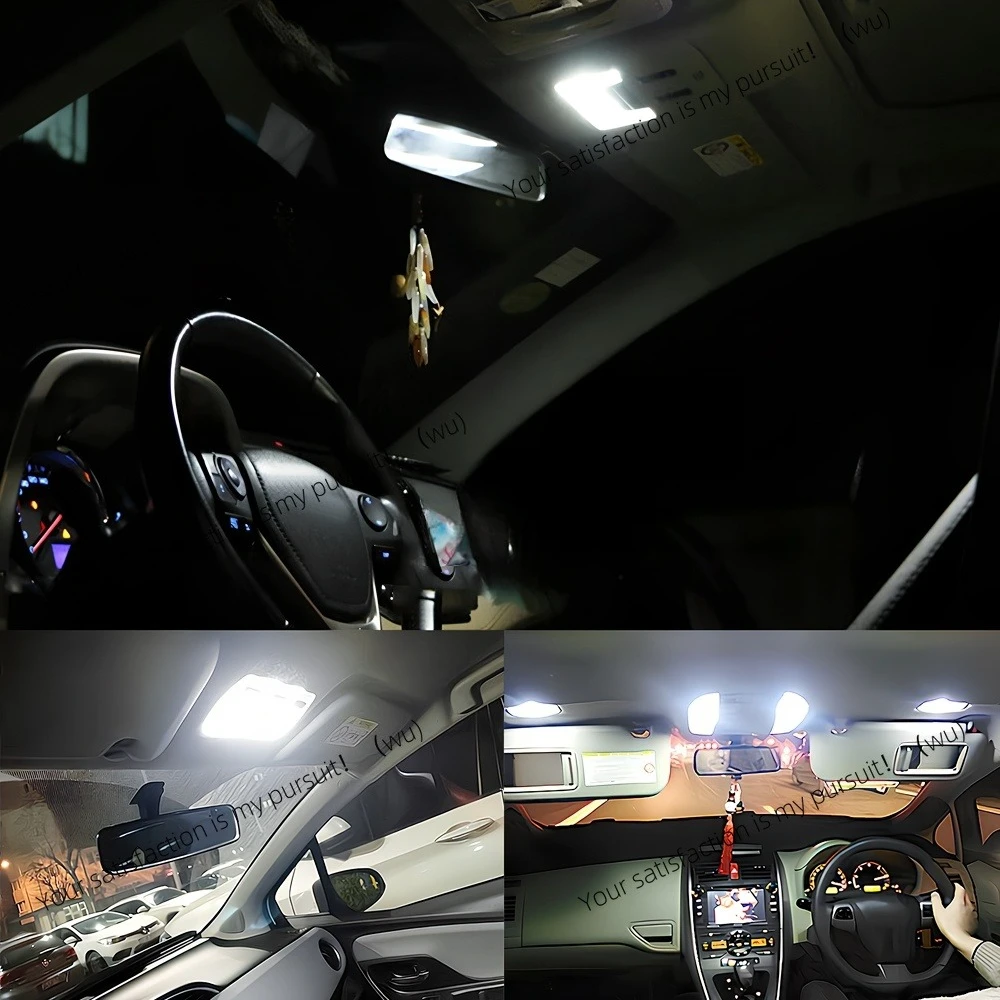 2pcs 2 roof lights C5W C10W 5050 3SMD 31/36/39/41mm DC12V license plate LED dome reading light interior