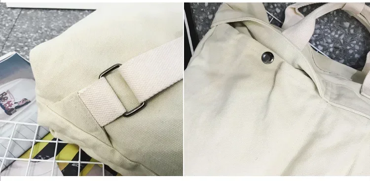 Solid Color Backpack Laptop Canvas Women backpacks High Capacity Female Schoolbag For Teenages Girls Travel Bag Mochila Mujer 가방