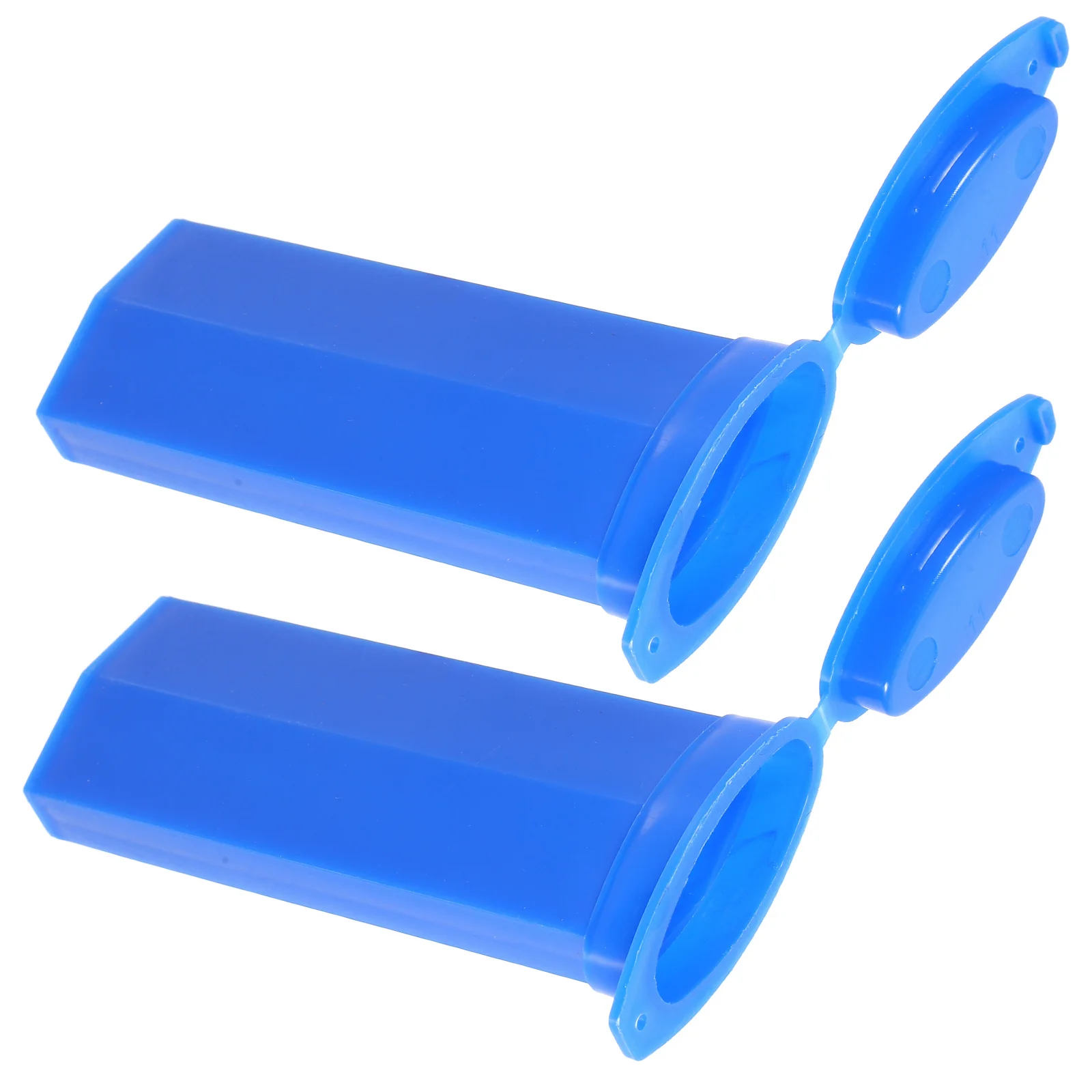 

2Pcs Durable Plastic Slide Storage Box Mini Oval Shape Microscope Slide Sample Holder Microscope Accessories