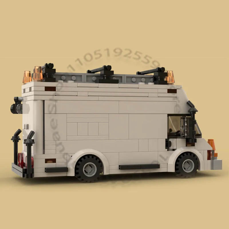 334 PCS Transport Car Box Utility Van MOC Customize Modular Building Block Design Kids Creative Design DIY Holiday Toy Gifts