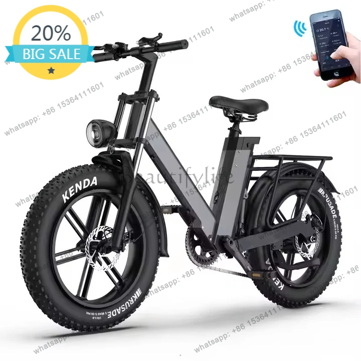 

D3620 aluminum alloy wide tire mountain snow electric bicycle cross-border export battery car