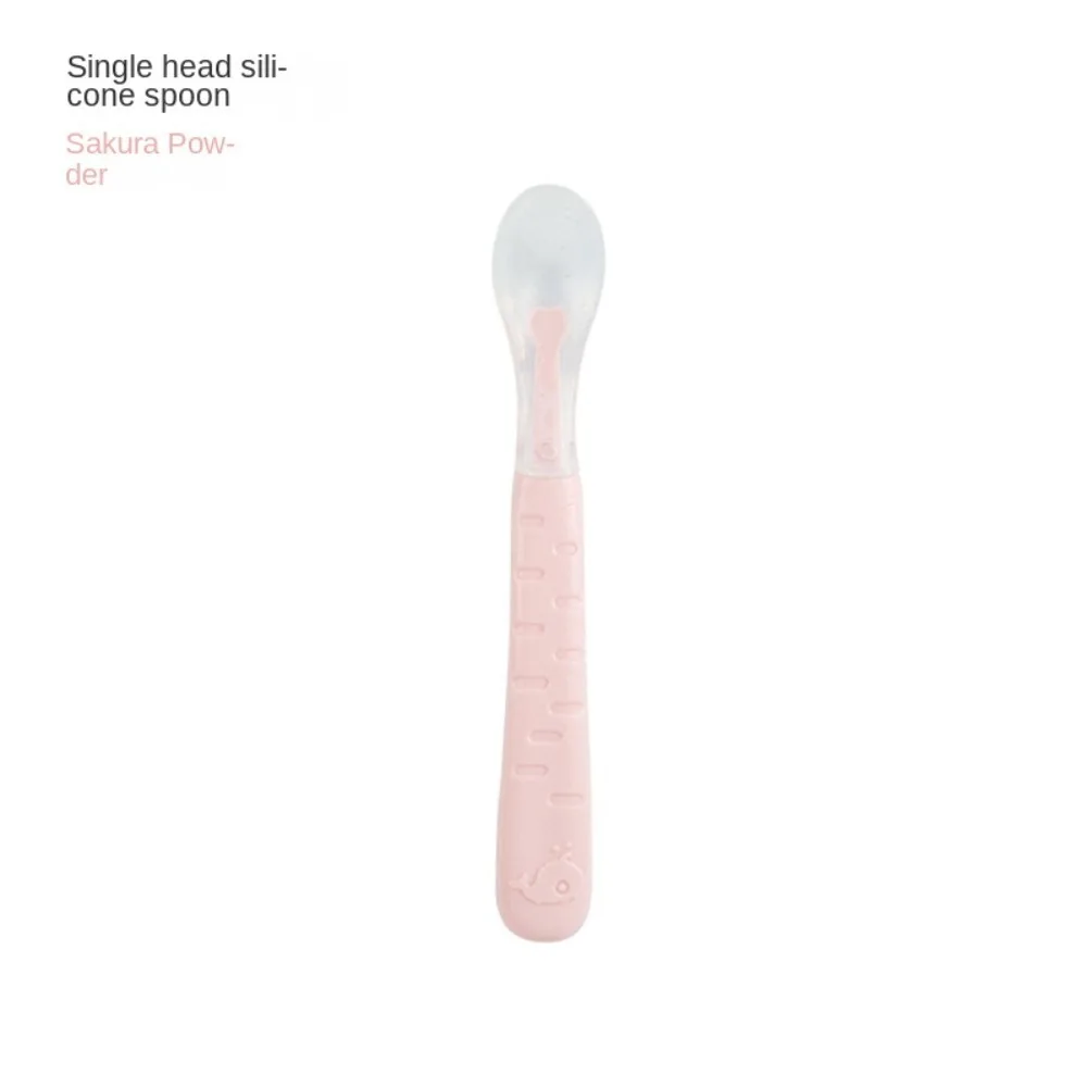 

Creative Double Headed Baby Tableware Food Grade No Odor Fruit Scraping Spoon Complementary Food Spoon