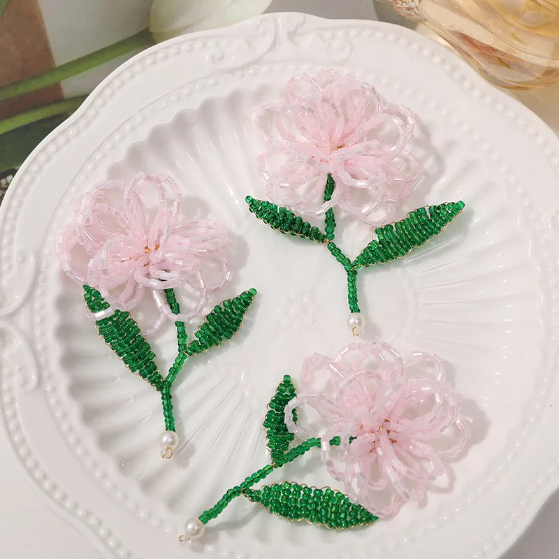 

10 шт., белые порошковые цветы, сделай сам, ручная работа, наклейки из бисера, нашивки, головные уборы, шапки, сумки, украшения для обуви, нашивки для одежды