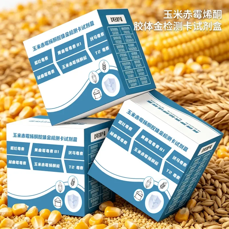 Zearalenone rapid test card, feed grain mycotoxin test strip