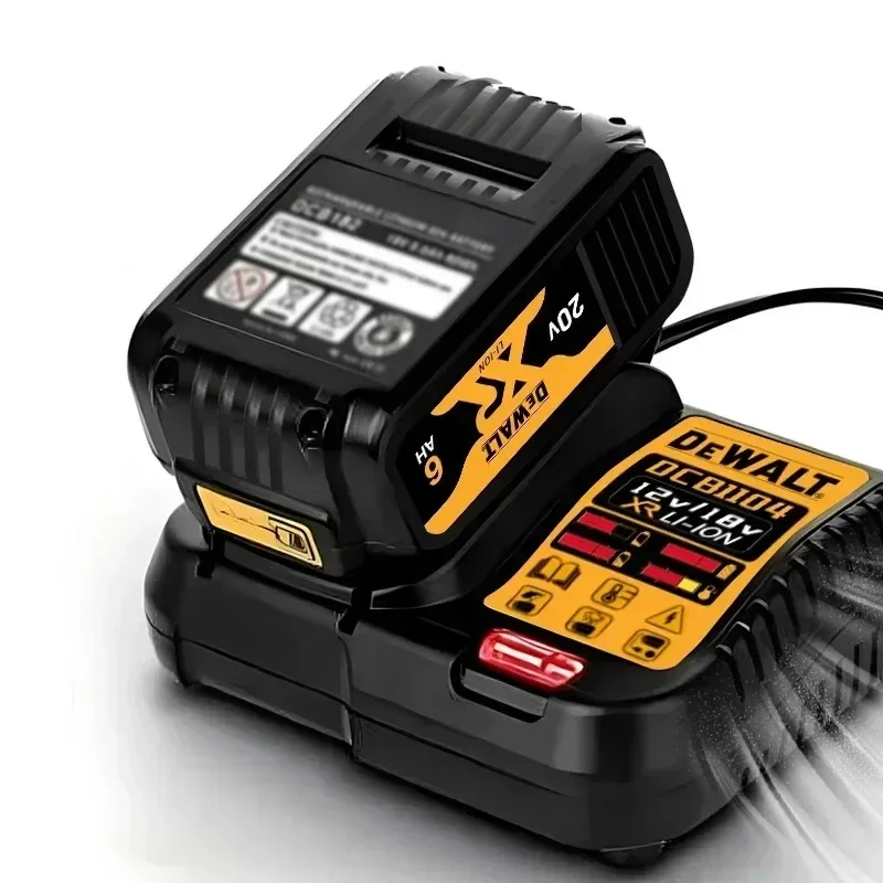 DEWALT Caricabatteria DCB114 Sostituisci caricabatteria per batteria agli ioni di litio Dewalt 10.8V 12V 14.4V 18V 20V 60V DCB200 DCB101